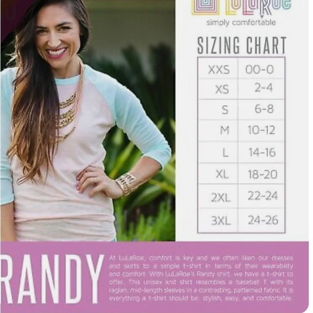 LulaRoe Randy top - Picture 9 of 10
